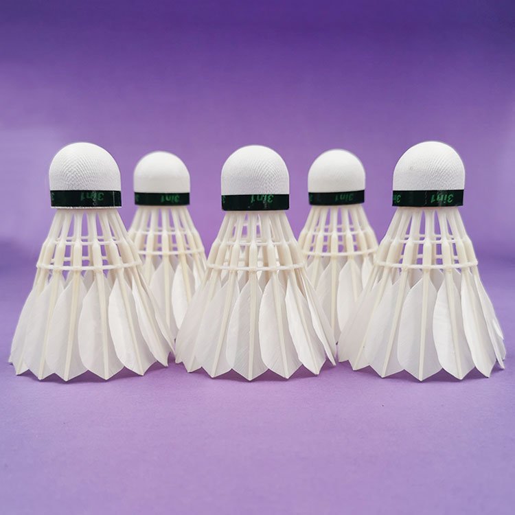 Anyball Brand 444 Fiber Cock Hybrid Shuttlecock 3-in-1 Durable Beautiful Natural Class a Goose Feather Badminton for Training