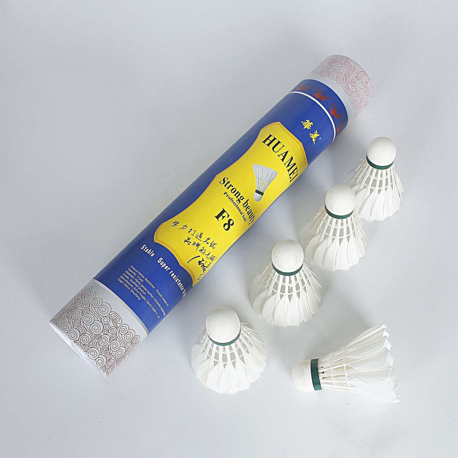 12 Pack With Resistant Outdoor Match Goose Feather Ball Training Ball Resistant Abrasion Badminton