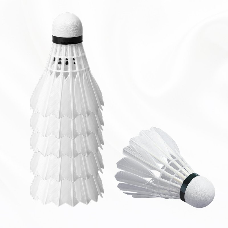 Professional authentic badminton suit super durable 12 goose feather indoor and outdoor wind proof training ball