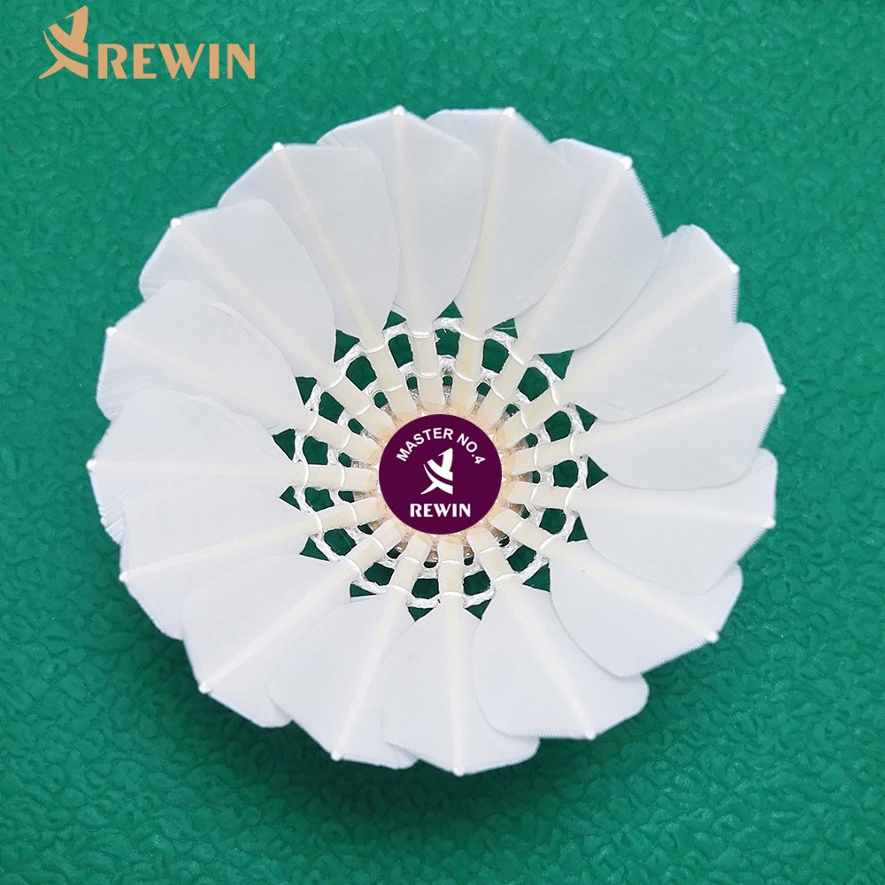 2022 International Tournament Grade Goose Feather Badminton Shuttlecock Master No.4 China factory hot sale Japan korea USA
