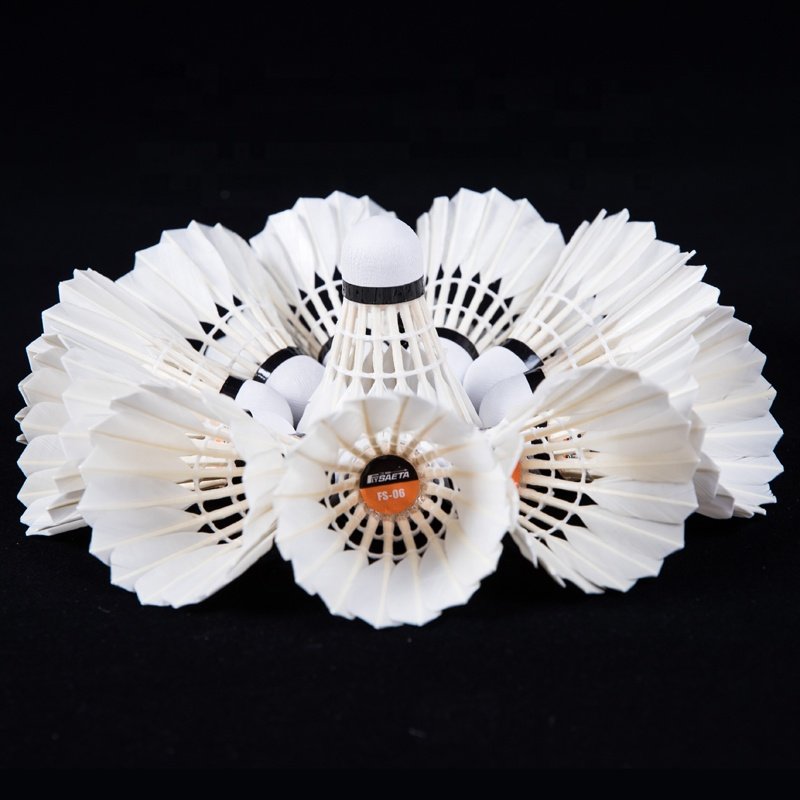 Hot Sales Wholesale Cheap Price Good Quality Duck Feather Badminton Shuttlecock OEM Customized Head Logo