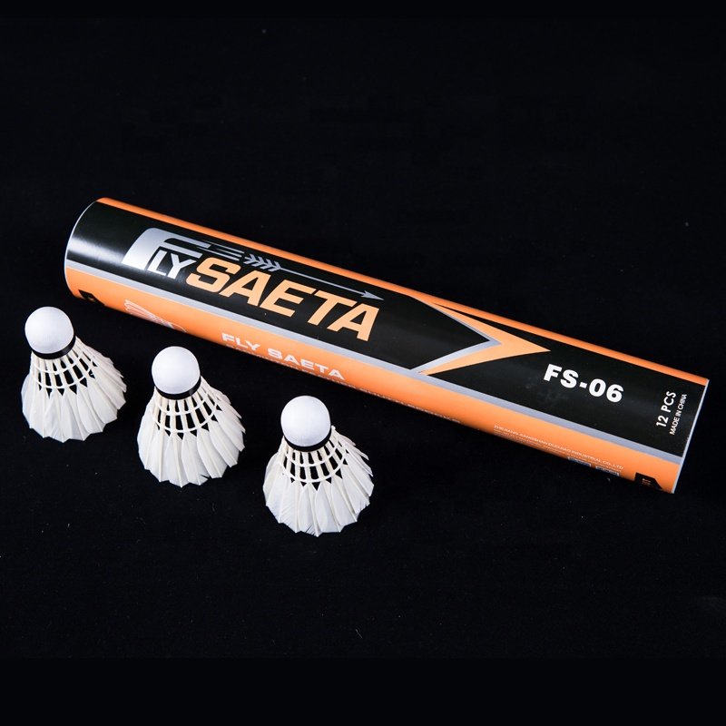 Hot Sales Wholesale Cheap Price Good Quality Duck Feather Badminton Shuttlecock OEM Customized Head Logo