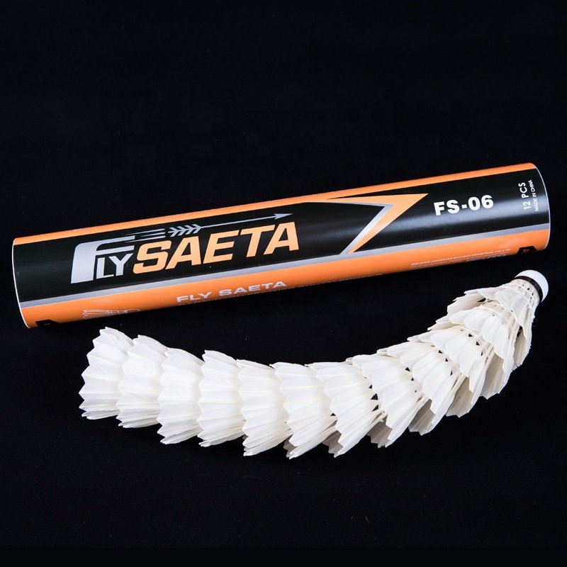 Hot Sales Wholesale Cheap Price Good Quality Duck Feather Badminton Shuttlecock OEM Customized Head Logo