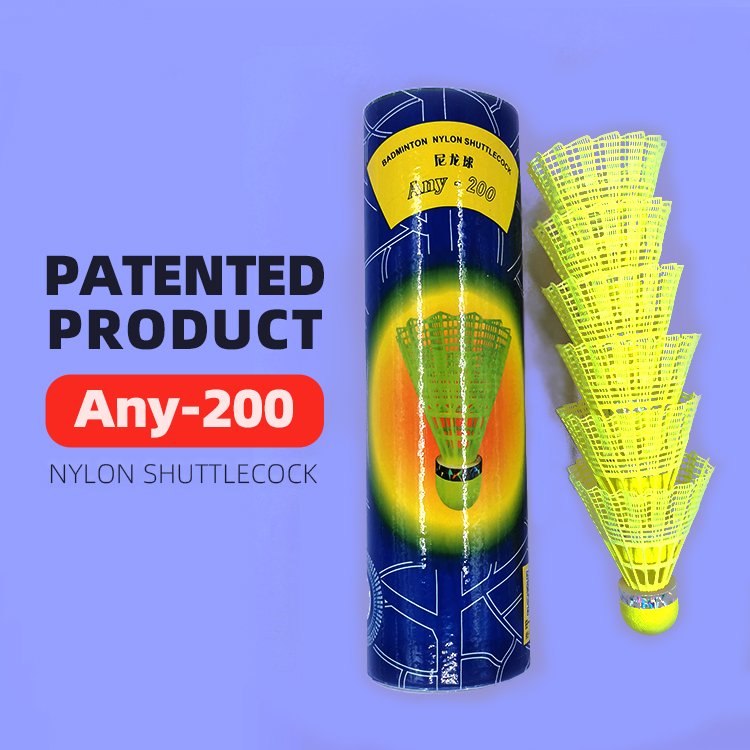 Anyball High Quality PU Cork Nylon Shuttlecock Injection Molding Badminton Shuttlecock