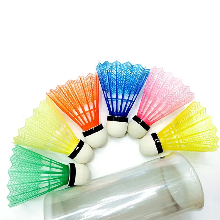 Top Quality 12pcs/set Shuttlecock Portable Plastic Training Badminton Ball