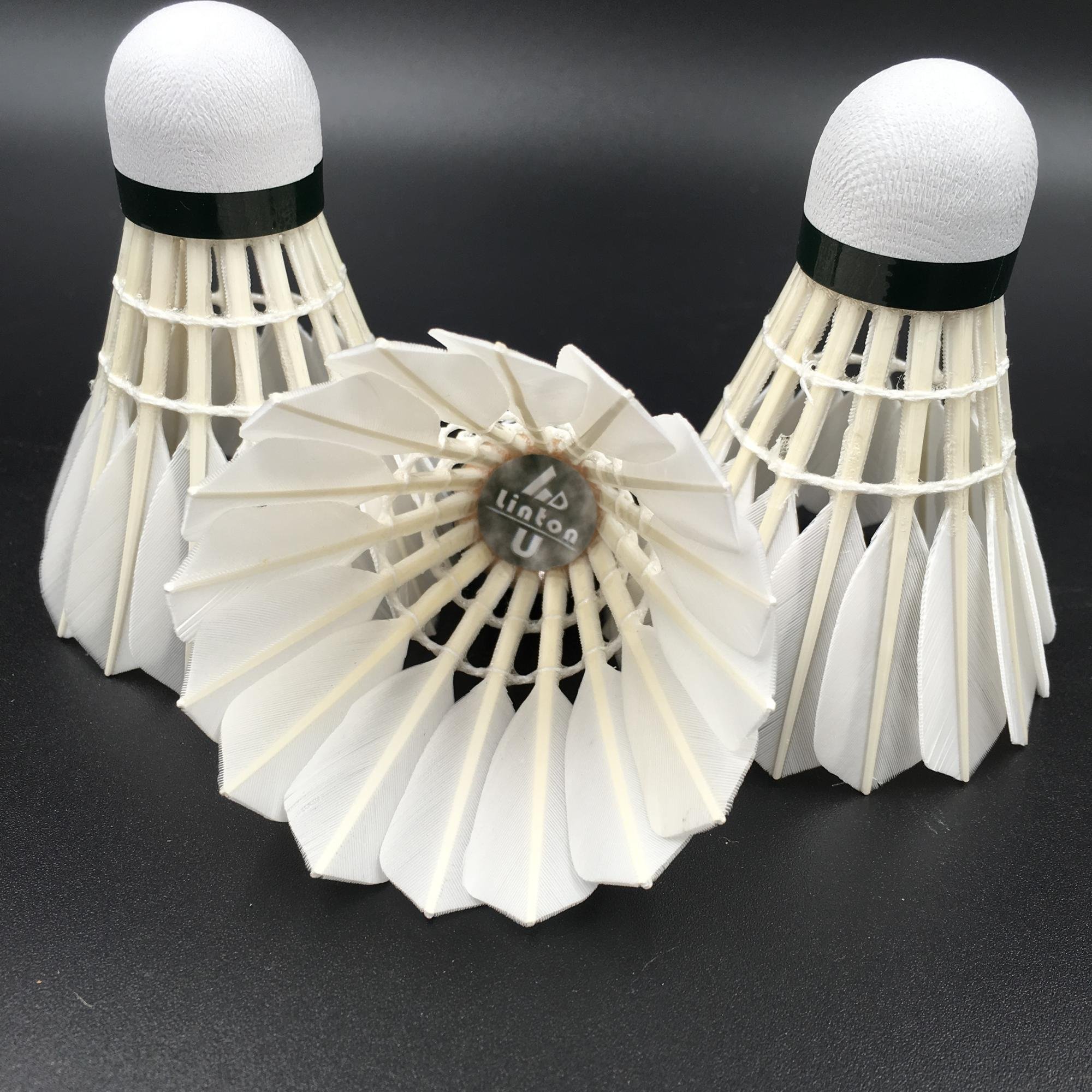 Good quality goose half feather shuttlecock quality same as victor durable training badminton