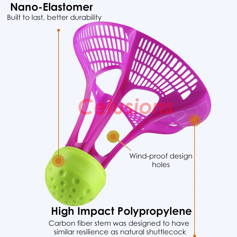Shuttlecock Badminton High Quality Feature Nylon Material Durable Low MOQ Support Wholesale Windproof Shuttlecock