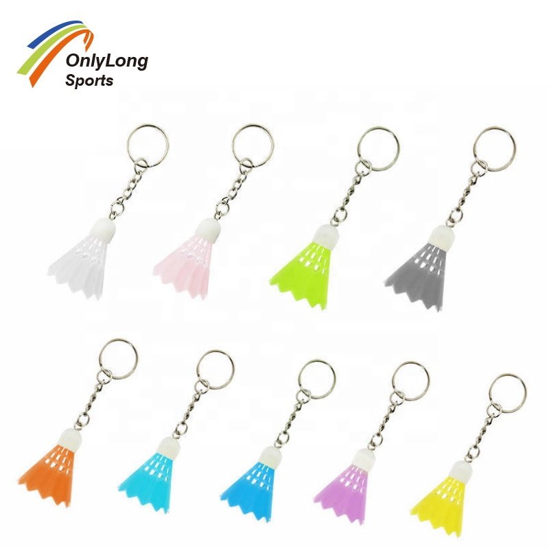 Wholesale shuttlecock ornaments Badminton key rings