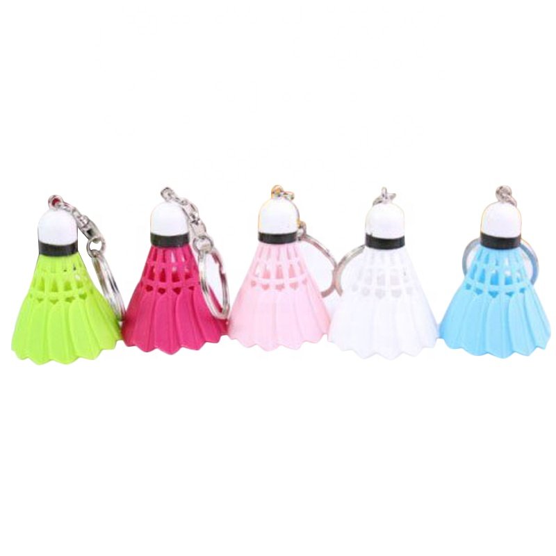Wholesale shuttlecock ornaments Badminton key rings