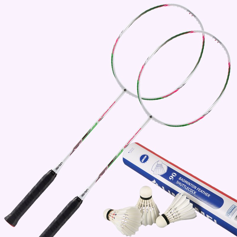 Lingmei Brand Aeroplane EG1101 Class A Goose Feather Badminton Shuttlecock with Full natural Cork Head