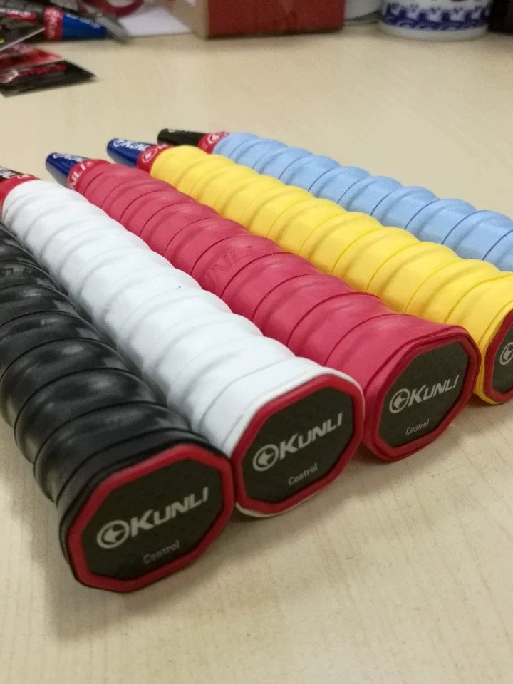 Best Selling KUNLI Sweat-Absorbent Anti Slip Sticky Tennis Overgrip Padel Badminton Racket Grips