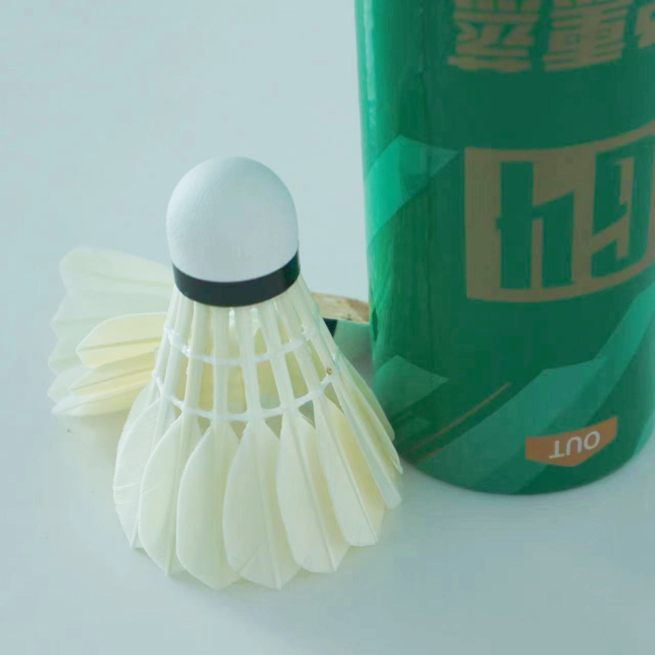Super Durable Class C Badminton Goose Feather Shuttlecock with PU Cork Ball Premium Product Type for Sports Enthusiast