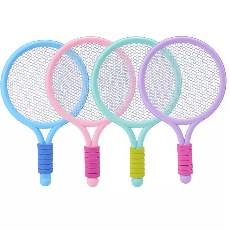 Kids Badminton and Tennis Racquet Set. Paddle Tennis Rackets with Ball and Shuttlecock.Beach, Pool, Park, Outdoor Kid Games