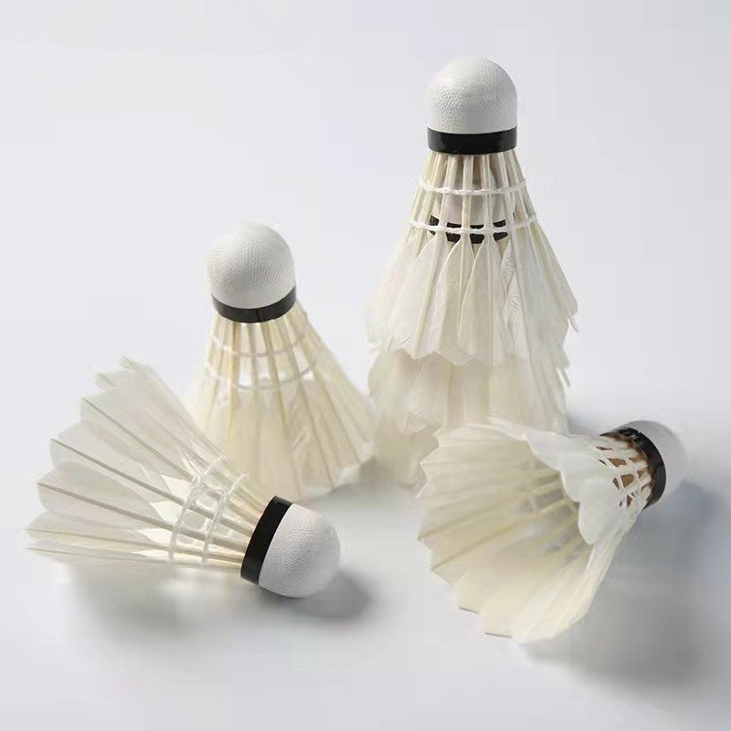 Best quality Professional Tournament Goose Feather Shuttlecock Badminton Ball
