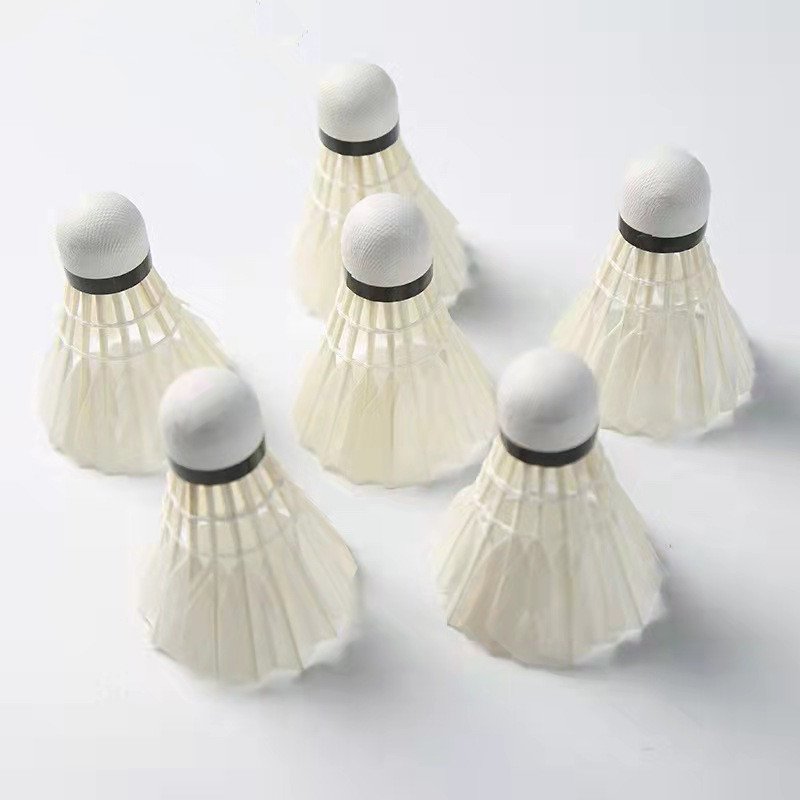 Best quality Professional Tournament Goose Feather Shuttlecock Badminton Ball