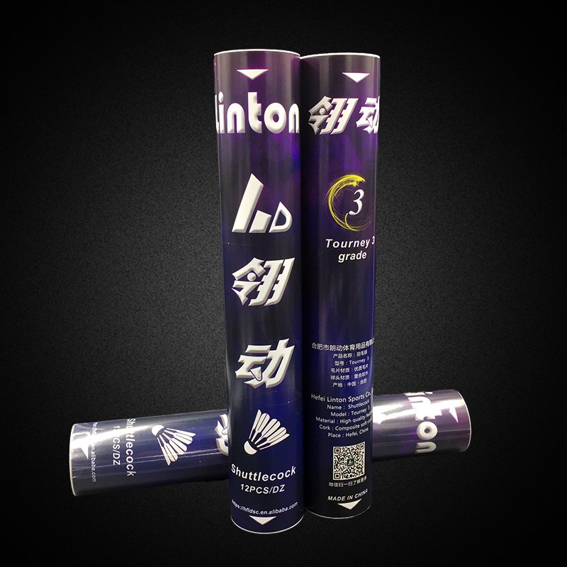 LT-03 strong durability washed goose feather badminton shuttlecock as rsl-6