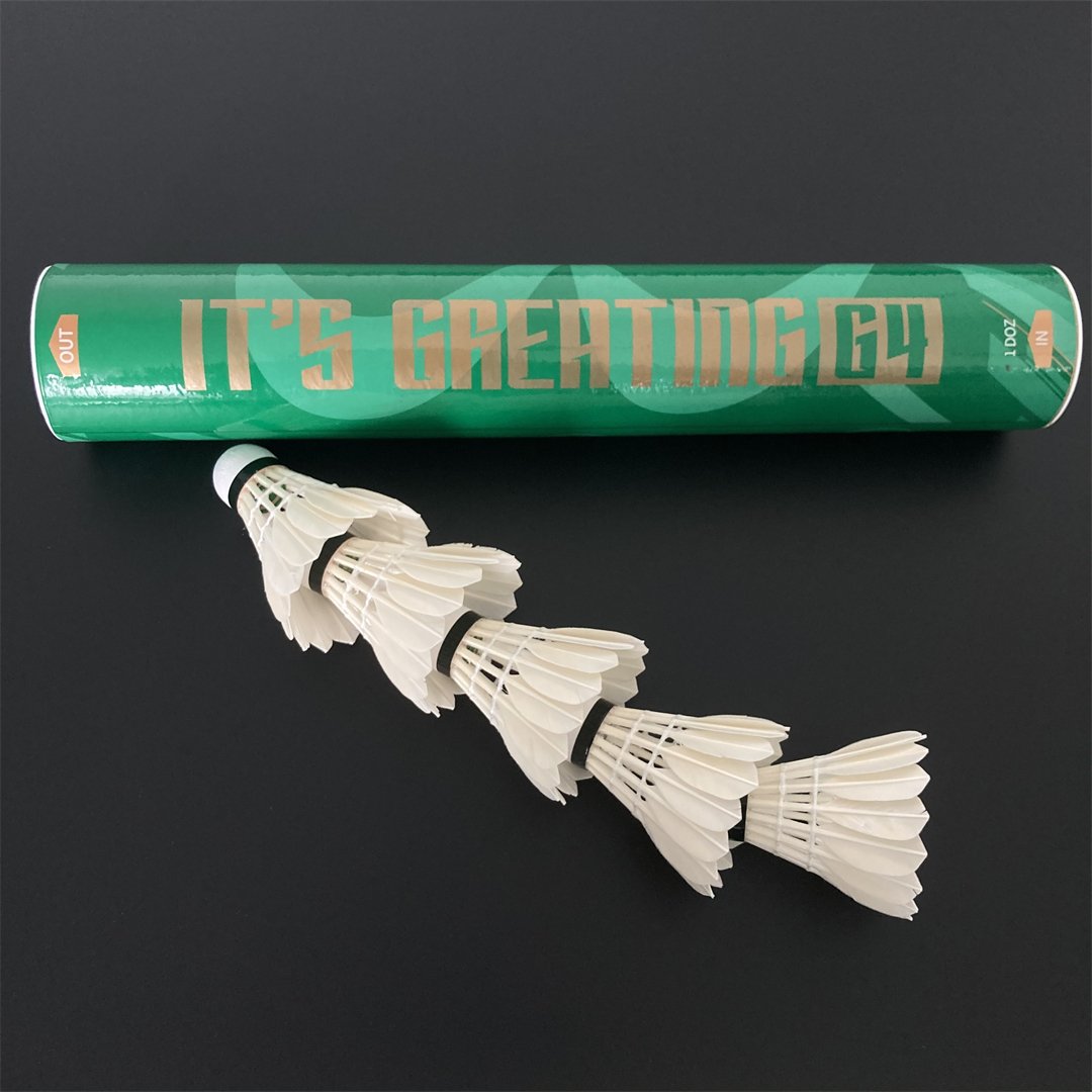 Nature Cork Sport Balls Professional Grade Badminton Wrist Ball and Goose Feather Shuttlecocks