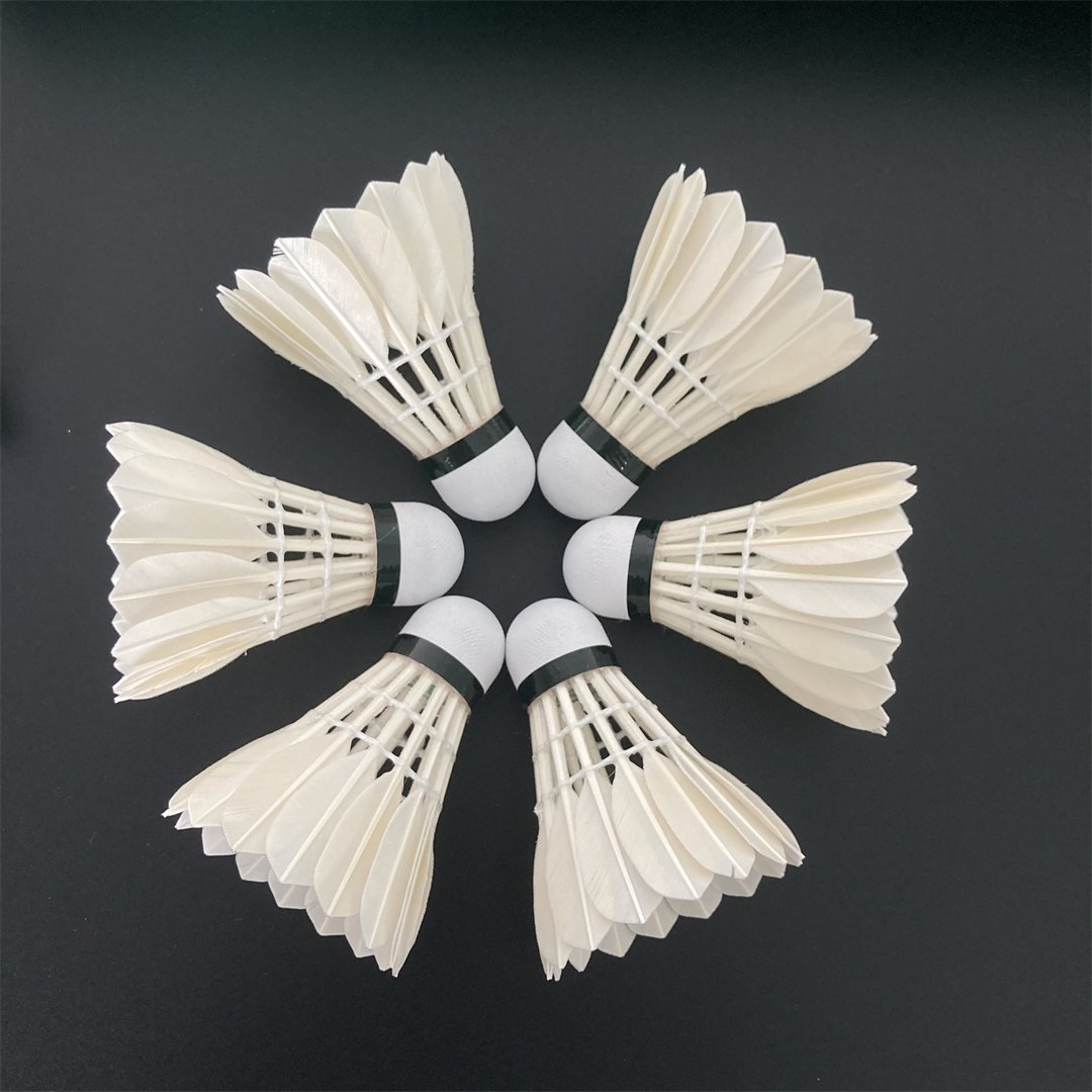 Nature Cork Sport Balls Professional Grade Badminton Wrist Ball and Goose Feather Shuttlecocks