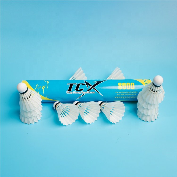 Tcx Brand Tcx8000 Model 1st Grade of Ganba Cigu Duck Feather Badminton Feather Shuttlecocks