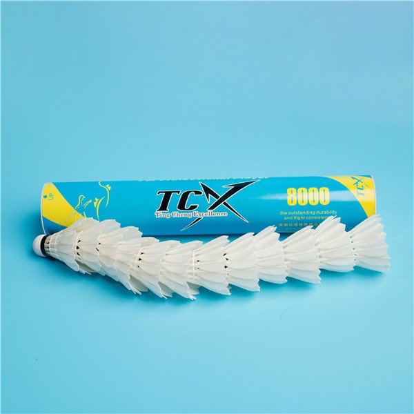 Tcx Brand Tcx8000 Model 1st Grade of Ganba Cigu Duck Feather Badminton Feather Shuttlecocks