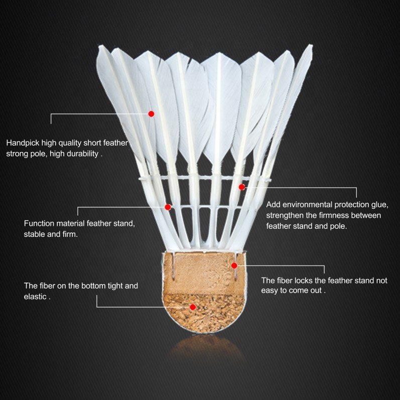 Dmantis D41 Hybrid Shuttlecock Badminton Ball Shuttlecock 3in1 For Professional Player