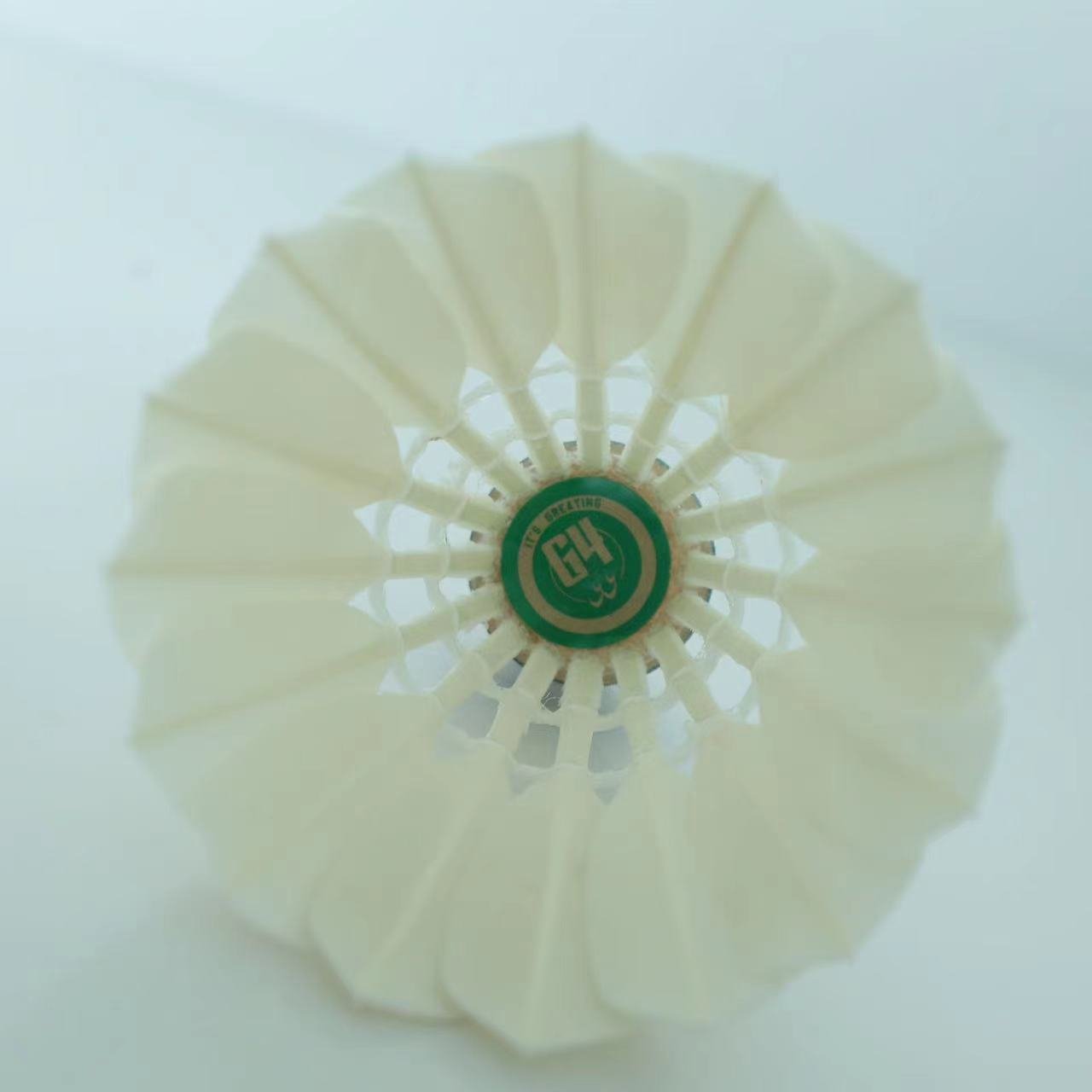 durability all round class C goose feathers with pu cork badminton shuttlecock for professional training