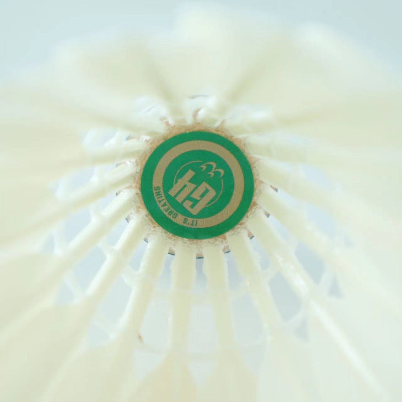 durability all round class C goose feathers with pu cork badminton shuttlecock for professional training