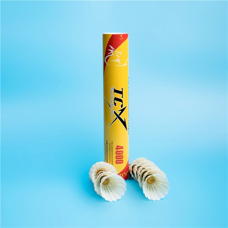 TCX 4000 series duck feather badminton feather shuttlecocks in same quality as lingmei 80