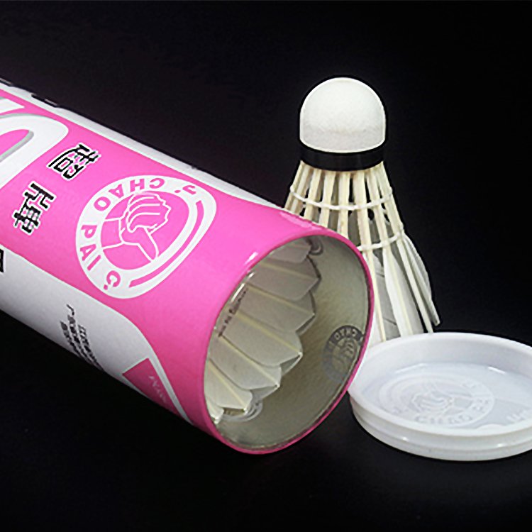 chaopai deeppink cheap high quality feather class C most durability flight A chaopai badminton shuttlecocks goose