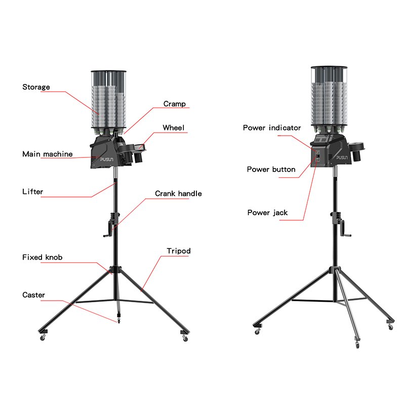 2023 Hot Sales Badminton Serving Machine For Training Practice with APP Remote Control, PUNSUN PB-6001