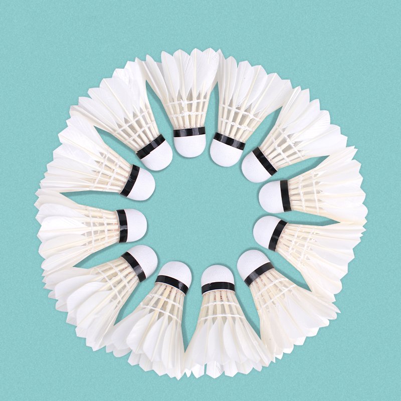 Factory custom provided Badminton Shuttlecocks Birdies,12 Pack Training Badminton Balls with Great Stability for in/out door