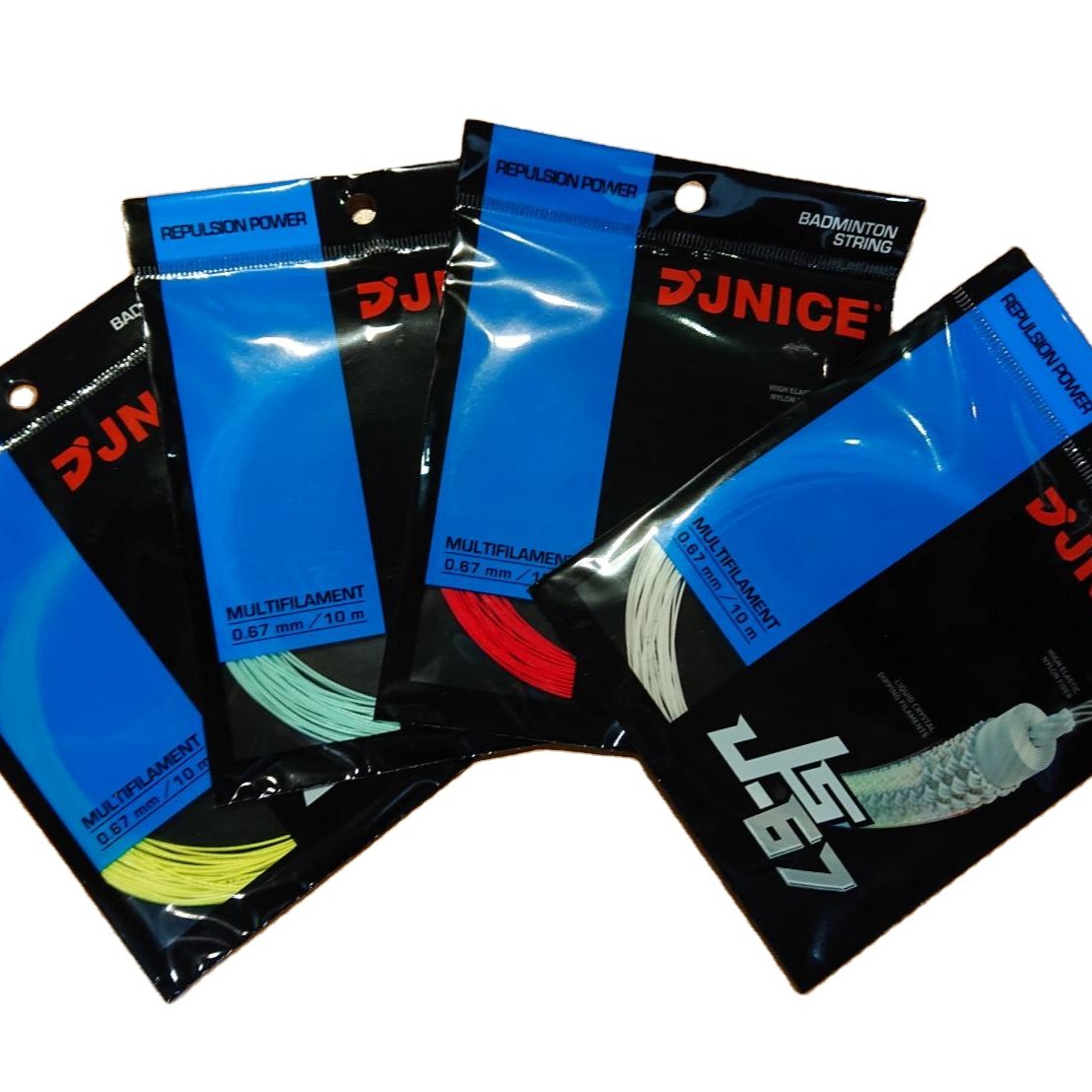 JNICE JS-67 0.67mm Taiwan Made Extra Thin Badminton Racket String