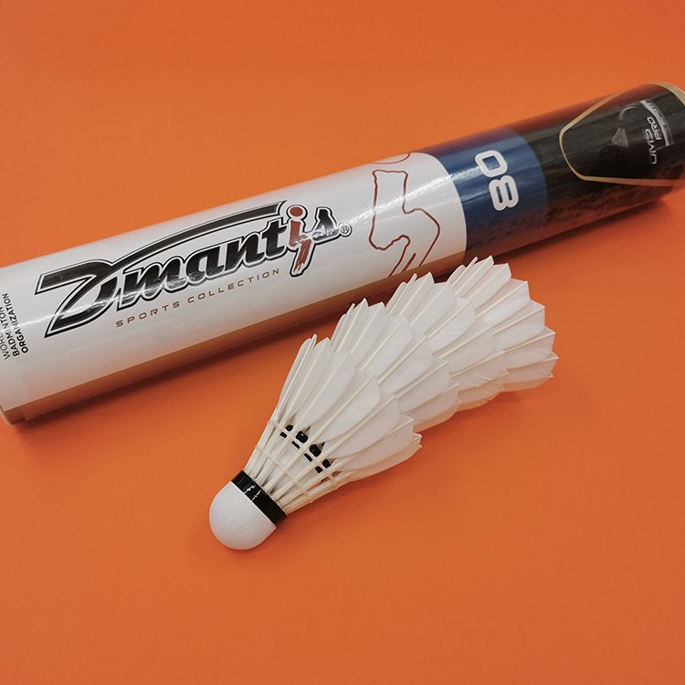Dmantis D80 BWF 1st class Goose Blade Feather Competition Premium Badminton Shuttlecocks 3-Layer Sandwich Cork Factory Original