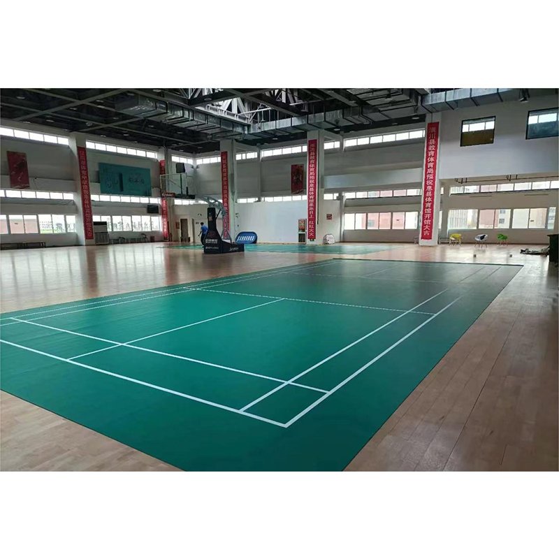 Customized Virgin Vinyl PVC Material Easy-installed Indoor Sports Floor for Shuttlecock Badminton Sport Court