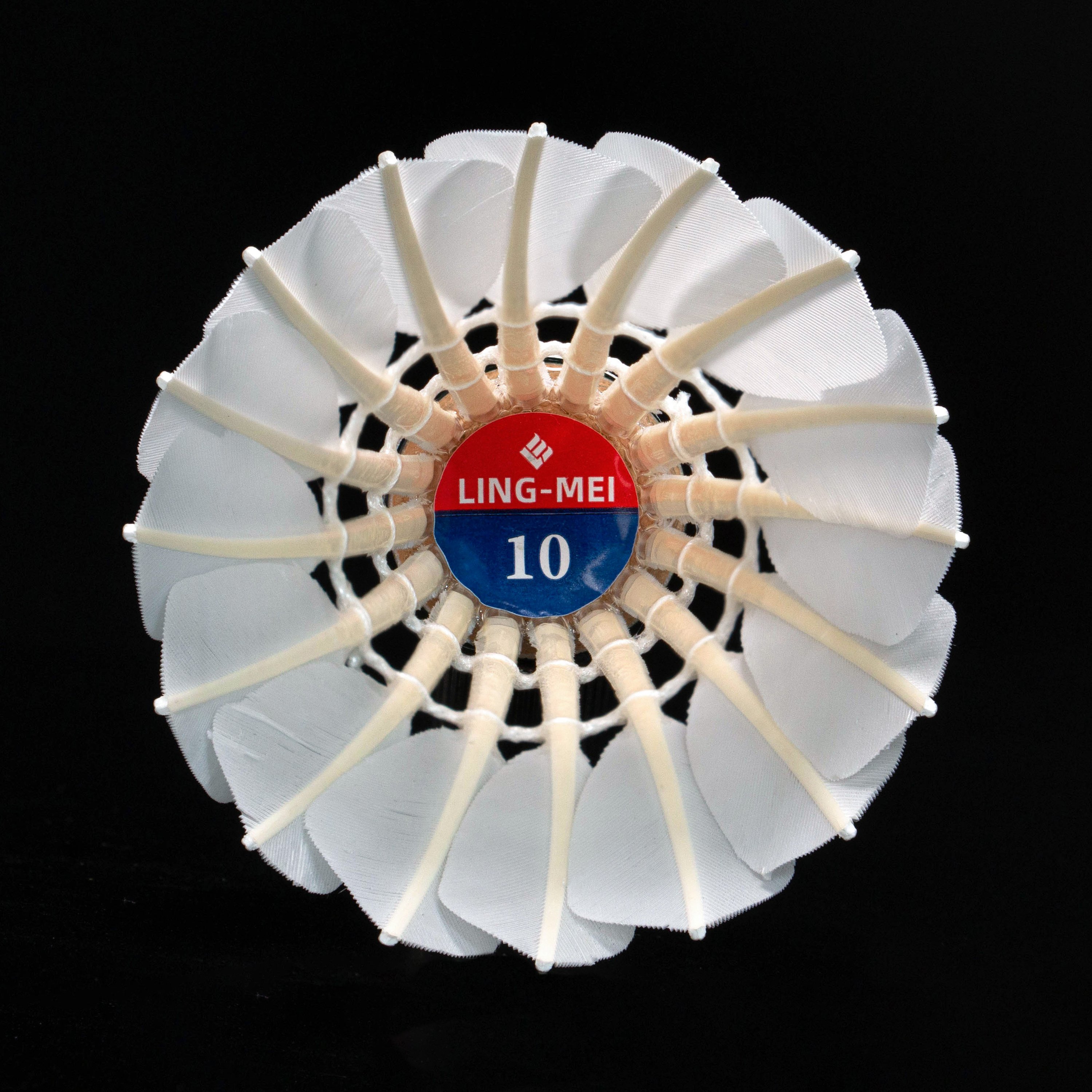 Goose Feather Badminton Shuttlecocks ling mei 10 Durable and Resistant to Playing