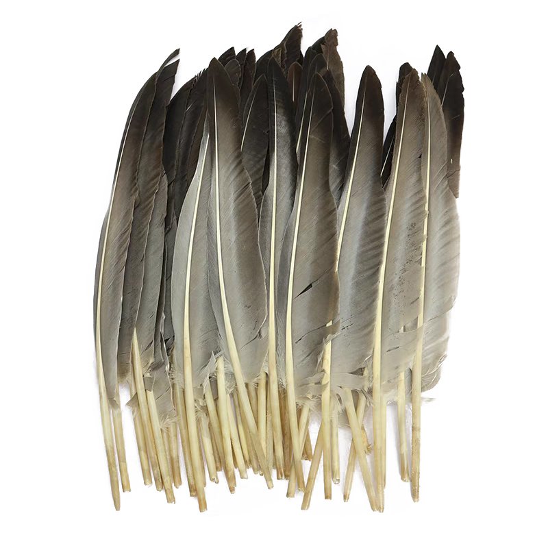 10-12" Goose Pointers Natural Grey Goose Feathers Wholesale Craft Feathers For DIY Decorations Making Badminton Shuttlecock