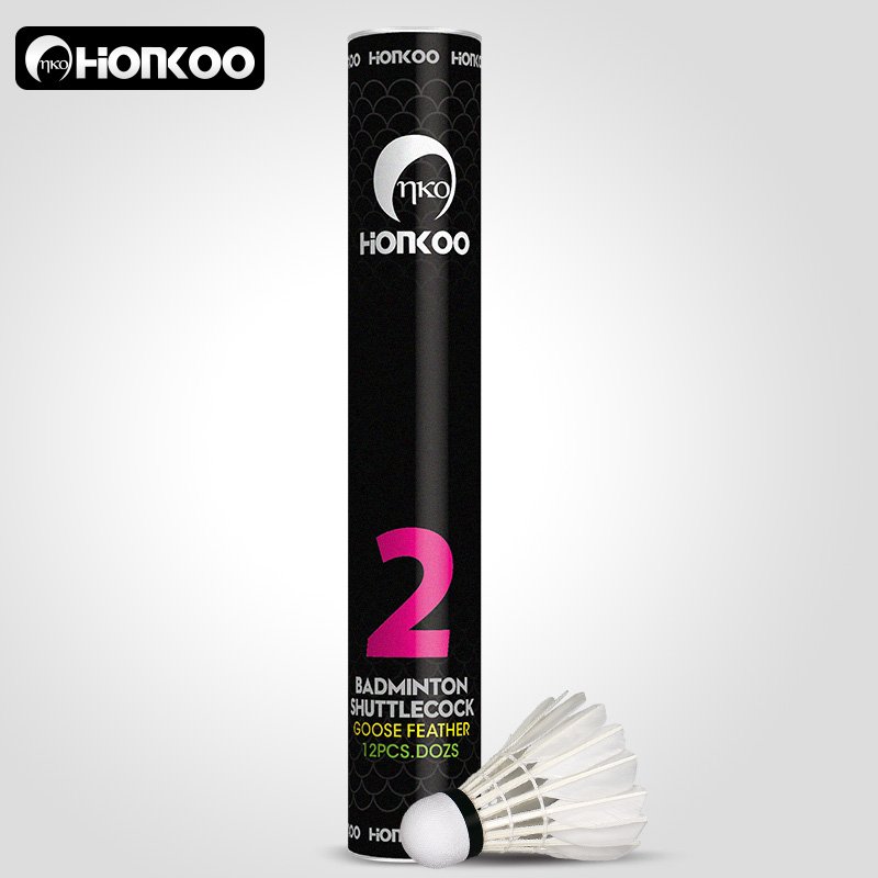 Honkoo Professional Factory Badminton Shuttlecock Goose Feather Shuttlecocks For Professionals Training