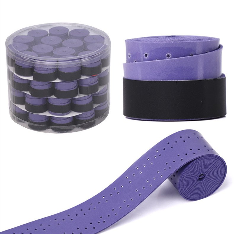 All Kinds of Overgrip de Tenis Sticky Soft PU Tennis Over Grip Tape Tacky Badminton Racket Overgrip Perforated