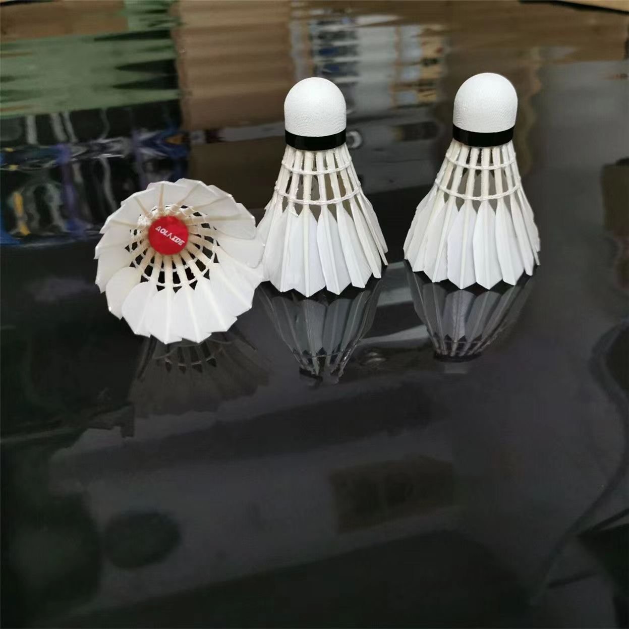 Factory High Quality Durable and Stable 3in1 Badminton Shuttlecock Goose Feather Class 1 Best Seller For Europa League
