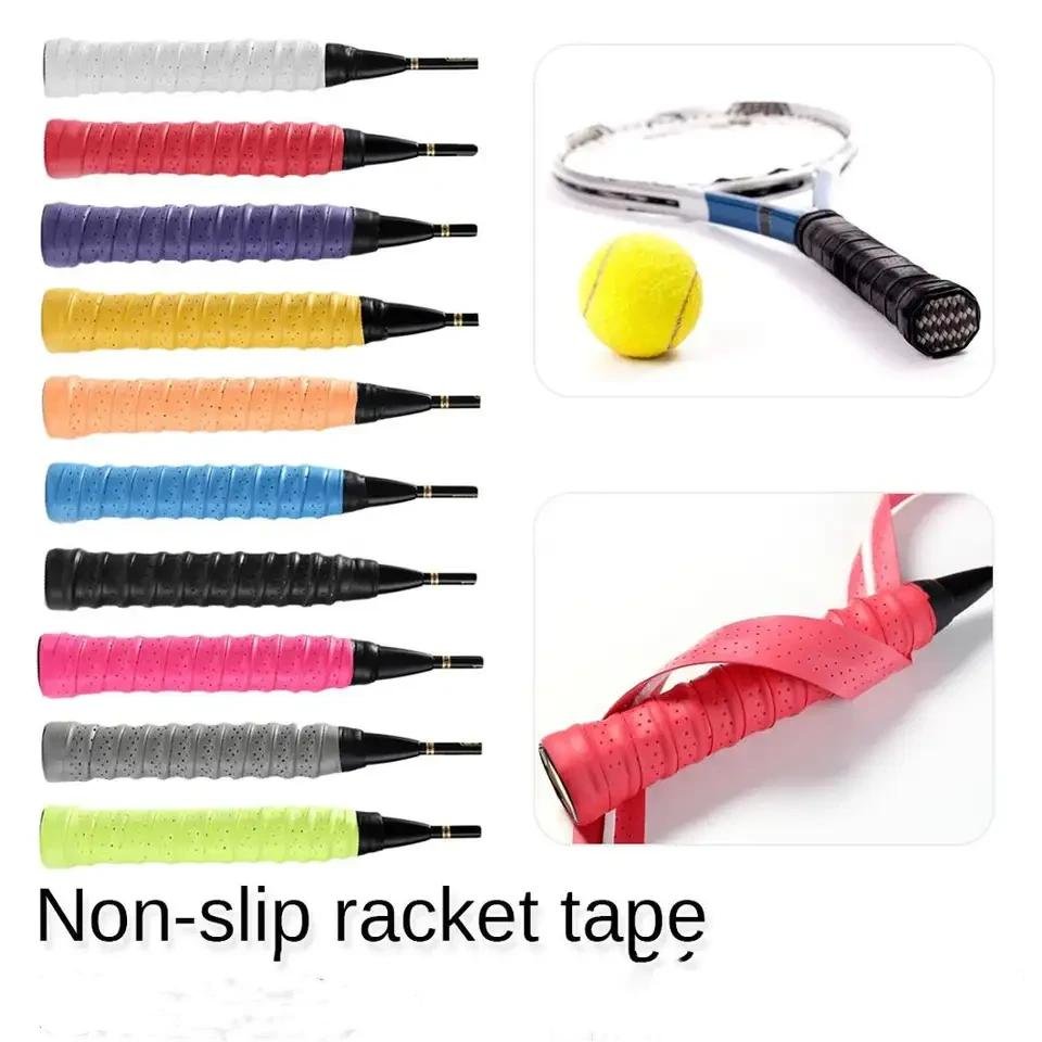 Racket Grip Anti Slip Perforated Super Absorbent Pu Tennis And Badminton Racket Overgrip Tape