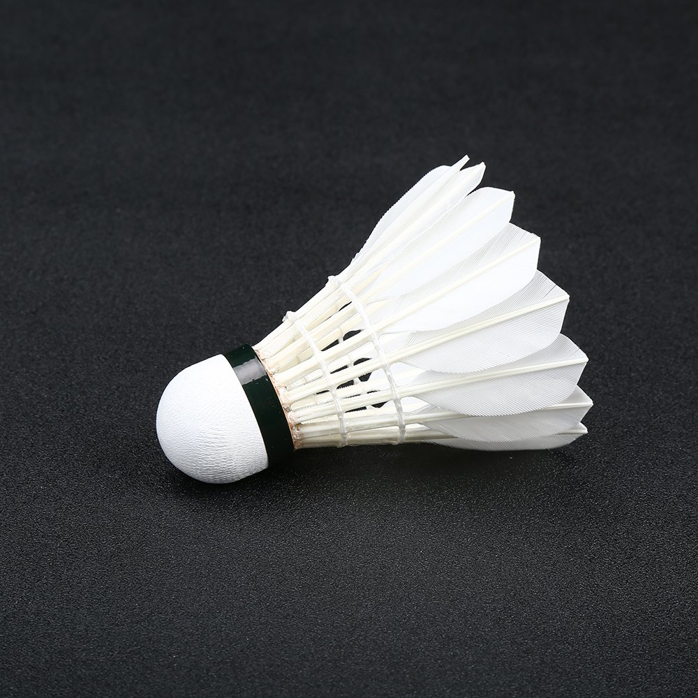 Lingmei GREEN Shuttlecock Factory Direct Selling Competition Badminton Sandwich Head Selected Dongbei Goose Sword Feather 5.0