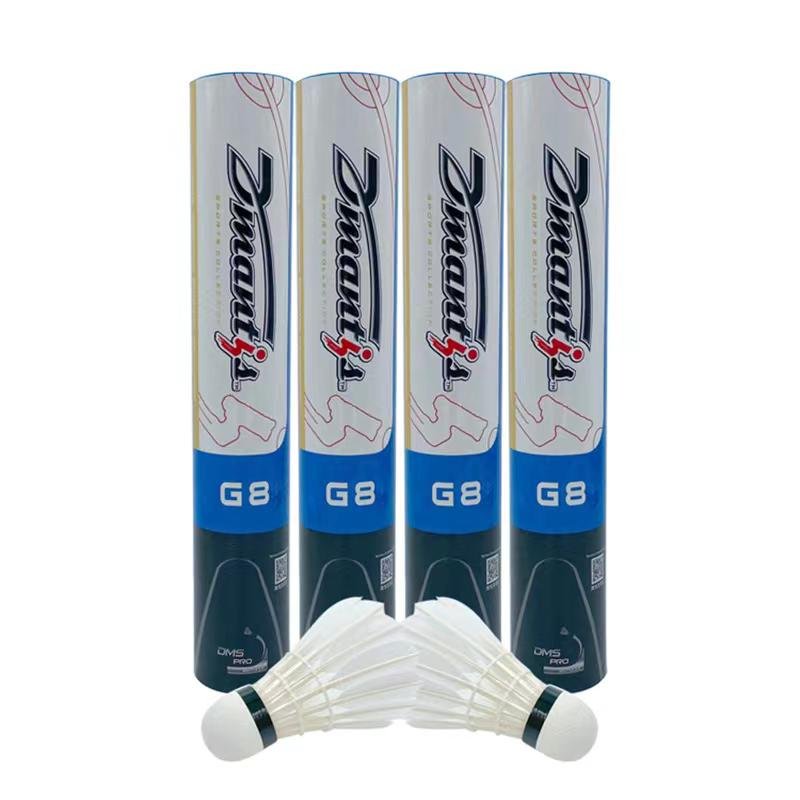 Dmantis G8 Natural White Goose Badminton Shuttlecocks More Stable and Durable Feather Shuttlecocks