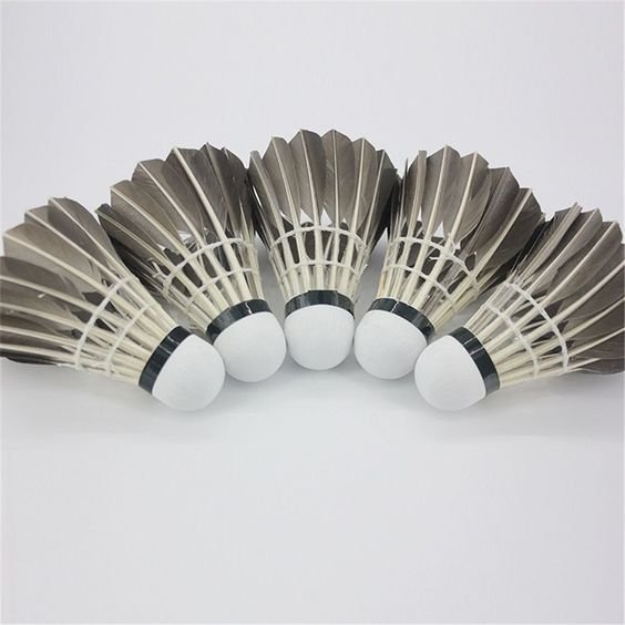 Custom Professional Badminton Shuttlecock Goose Feather Material Sea Head Logo Duck Cork Pcs Best Quality Professional Sport