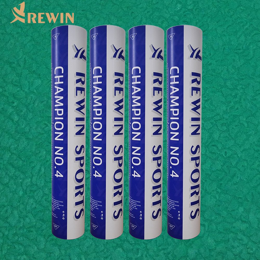High Quality Brand Duck Feather Shuttlecock Badminton for Professional Player CHAMPION NO.4