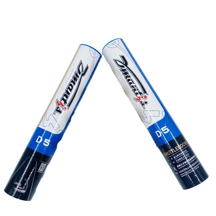 Dmantis D5 Model First Class Duck Feather Badminton Shuttlecock Natural Feather Durable Good Flight