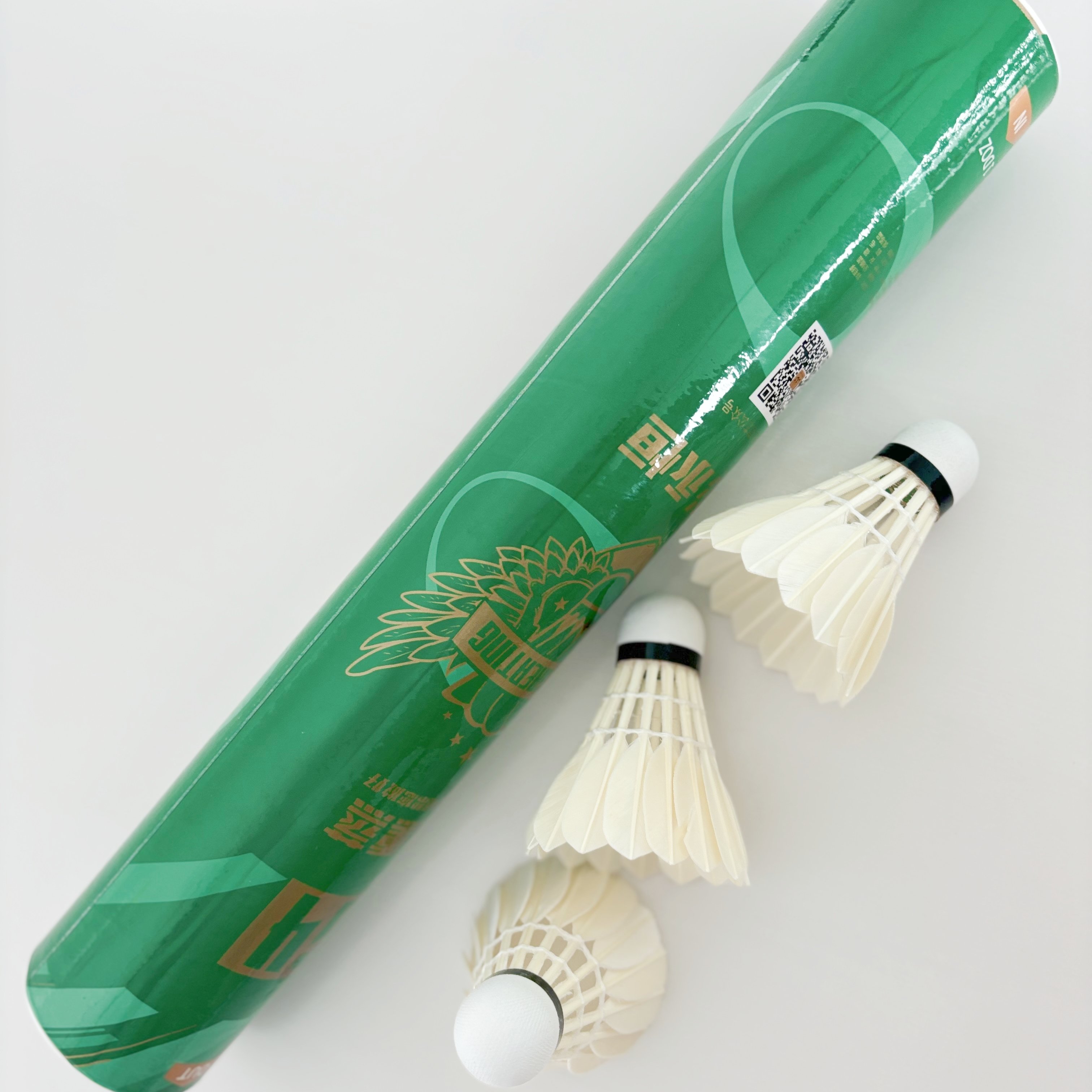 Super Durable And Flight Professional Level Class C Goose Feather with pu cork badminton Shuttlecocks