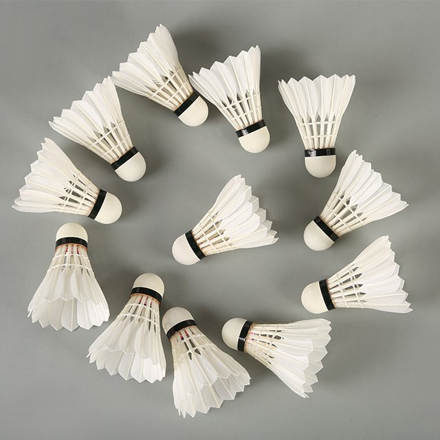lingmei badminton goose feather shuttlecock best for international tournament