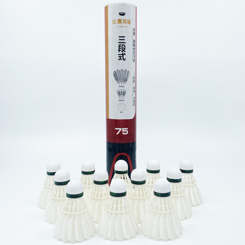 Best Seller Hybrid Shuttlecock 3in1 OEM 1st class duck Natural feather Feather Custom Badminton Shuttlecock