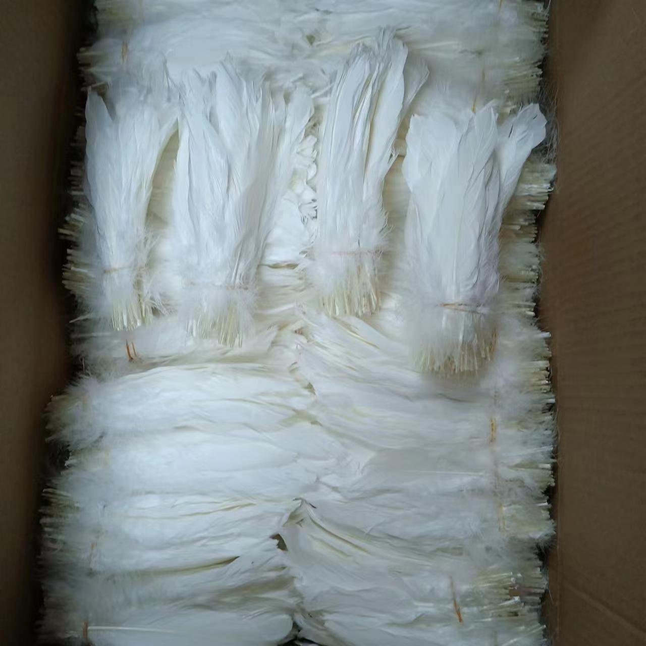 Wholesale Feather White Goose feathers 15-20cm 6-8 inch for angel wing badminton shuttlecock cloth decoration