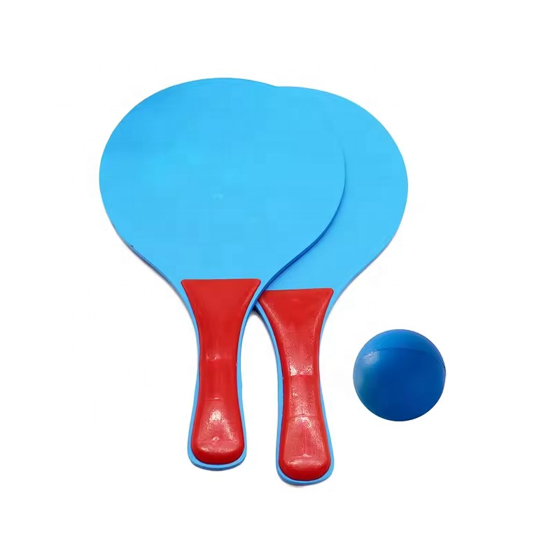 Approved Beginner Racket Light Weigh Beach Toys Wood Paddles Set With Balls